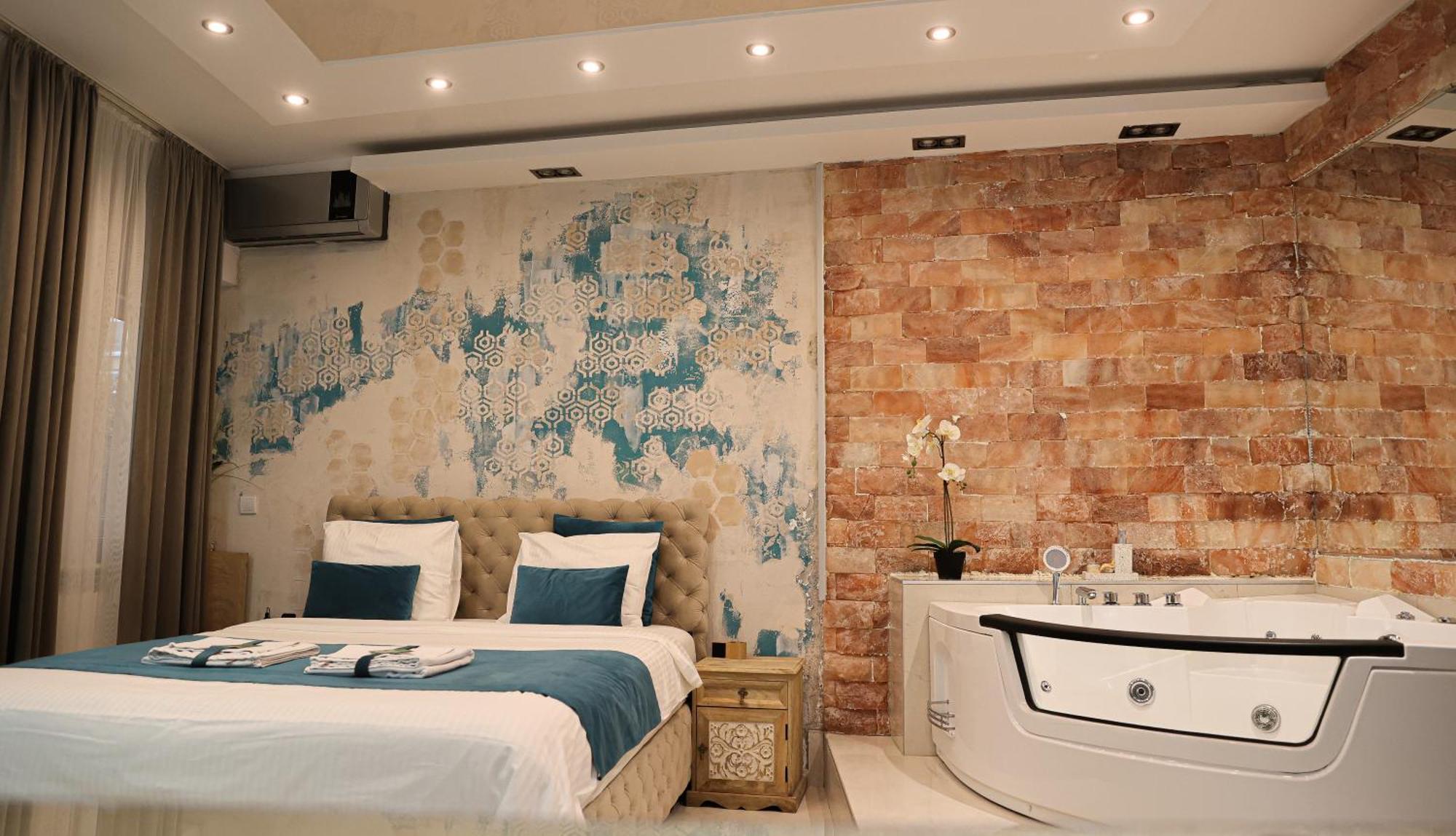 Design Apartment Premium Spa Lux 4 Star "Dubai" Completely Private Wellness & Spa Free Included Sauna & Jacuzzi & Salt Wall & Fire Place & 3D Ceilings & Business Wifi & Netflix & Keyless Code Entry & Full Smart App & Secure 2 Parking Place Ćuprija 外观 照片